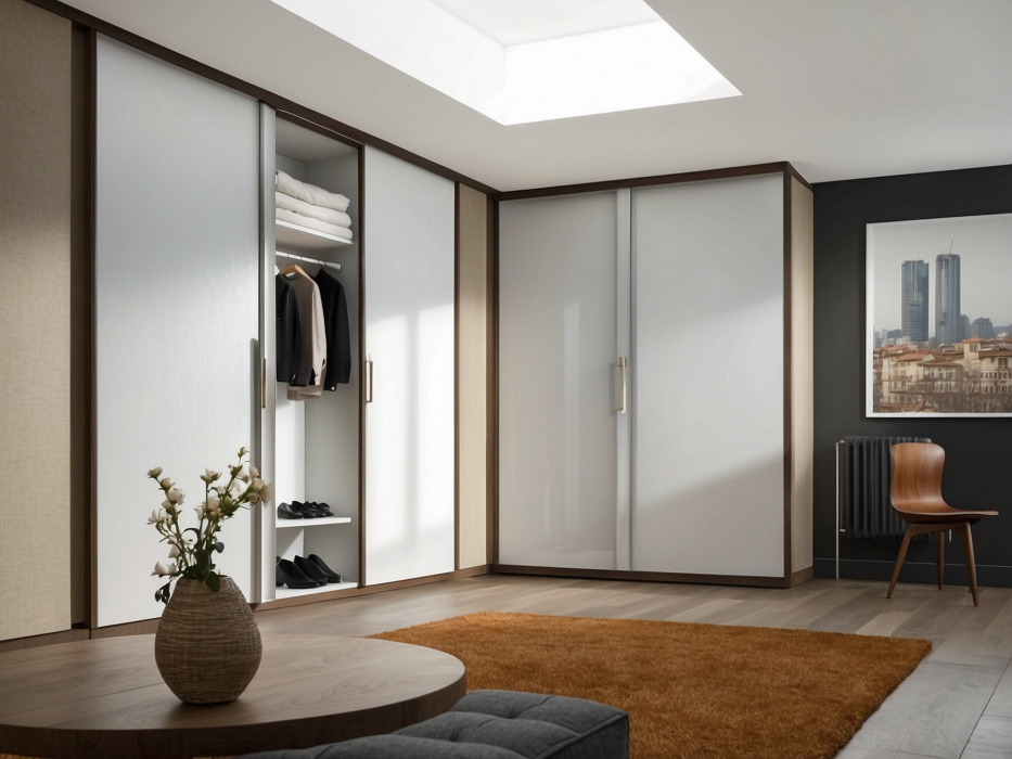 Угловой шкаф-купе «Лангрео»